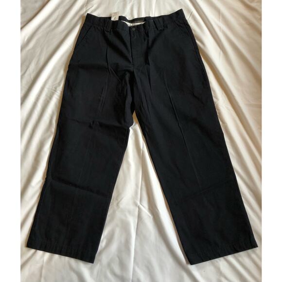Dockers solid black stonewashed canvas khakis men's size 36x29 - Picture 1 of 6